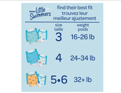 Huggies Little Swimmers Nappy Pants Large (14kg+) 10 Count