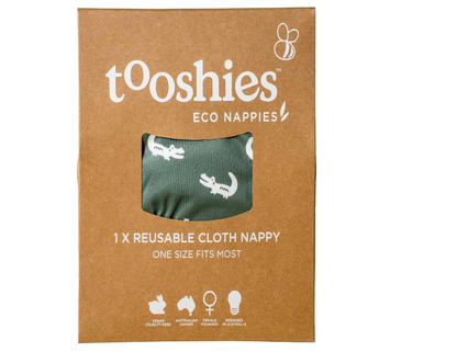 Tooshies Reusable Cloth Nappies | High Absorbency | Quick-dry moisture wicking | Soft & Breathable | Non toxic | 4 pack