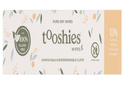 Tooshies ECO Wipes | Pure Dry Wipes | Just add water | 100% Plastic Free | Biodegradable | Textured Cloth (420 Wipes)