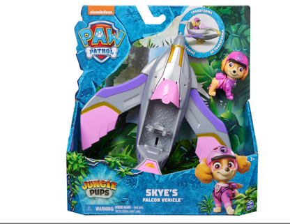 PAW Patrol Jungle Pups, Skye Falcon Vehicle, Toy Jet with Collectible Action Figure, Kids Toys for Boys & Girls Ages 3 and Up