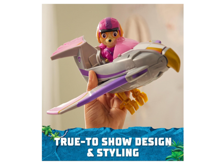 PAW Patrol Jungle Pups, Skye Falcon Vehicle, Toy Jet with Collectible Action Figure, Kids Toys for Boys & Girls Ages 3 and Up