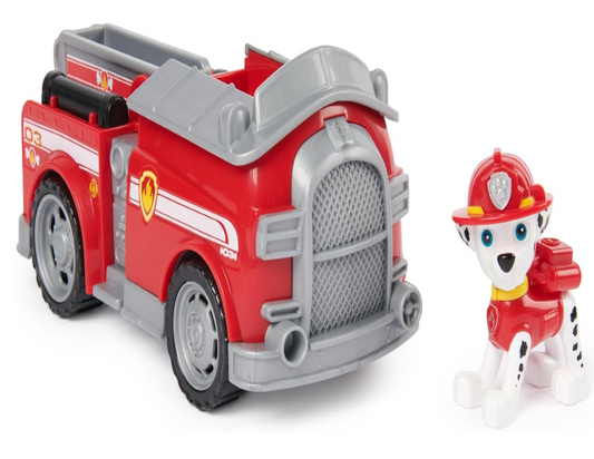 PAW Patrol, Marshall’s Firetruck, Toy Truck with Collectible Action Figure, Sustainably Minded Kids Toys for Boys & Girls Ages 3 and Up