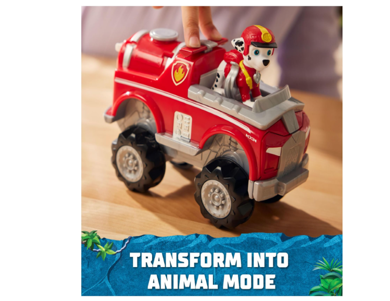 PAW Patrol Jungle Pups, Marshall Elephant Vehicle, Toy Truck with Collectible Action Figure, Kids Toys for Boys & Girls Ages 3 and Up