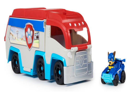 PAW Patrol: The Mighty Movie, Pup Squad Patroller Toy Truck, with Collectible Mighty Pups Chase Pup Squad Toy Car, Kids Toys for Boys & Girls Ages 3+