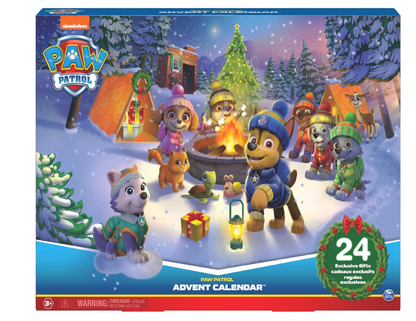 PAW Patrol Advent Calendar with 24 Surprise Toys - Figures, Accessories and Kids Toys for Ages 3 and up!