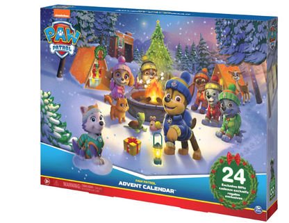 PAW Patrol Advent Calendar with 24 Surprise Toys - Figures, Accessories and Kids Toys for Ages 3 and up!