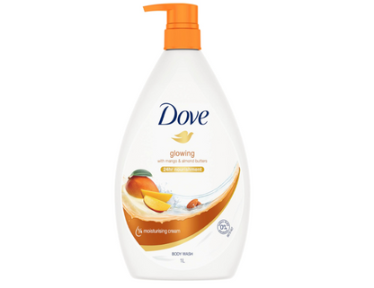 Dove Glowing With Mango & Almond Butters Body Wash - 1L