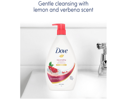 Dove Rejuvenating With Pomegranate & Lemon Verbena Scent Body Wash - 1L