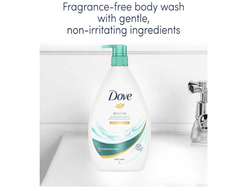 Dove Sensitive Body Wash - 1L