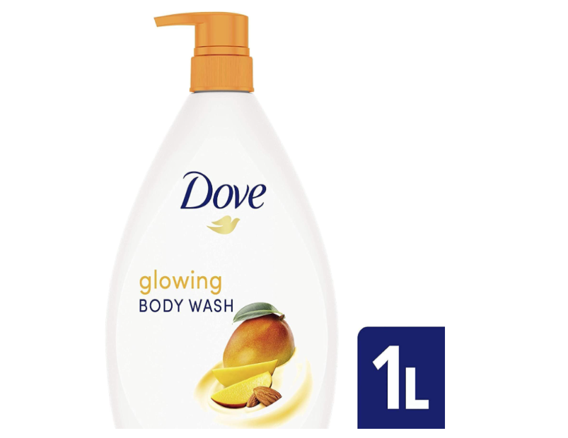 Dove Glowing With Mango & Almond Butters Body Wash - 1L - 3 Pack