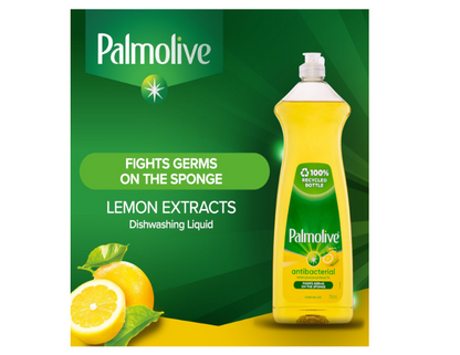 Palmolive Dish Regular Antibacterial With Lemon Extracts Dishwashing Liquid, 750mL