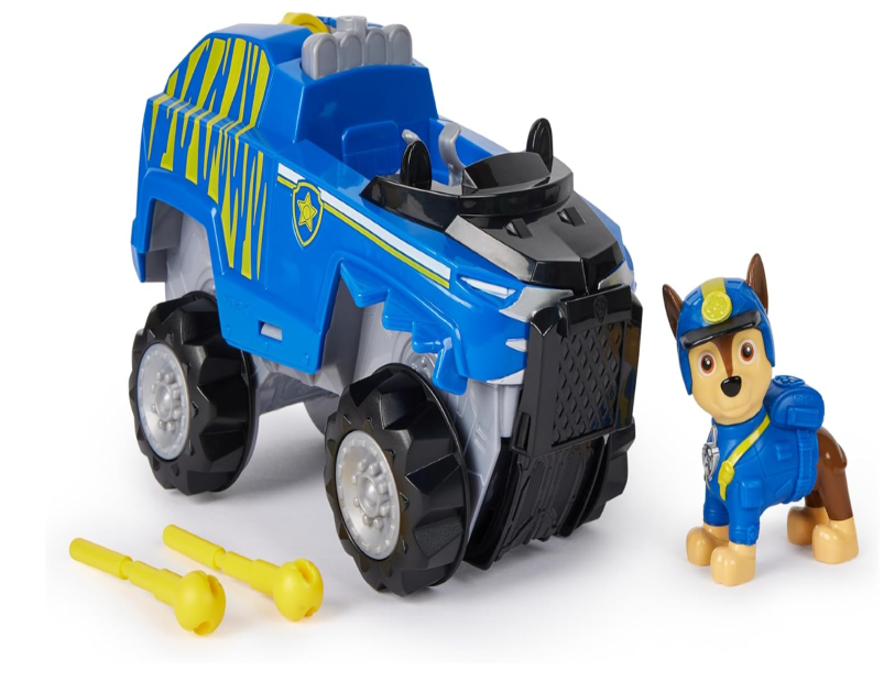 PAW Patrol Jungle Pups, Chase Tiger Vehicle, Toy Truck with Collectible Action Figure, Kids Toys for Boys & Girls Ages 3 and Up