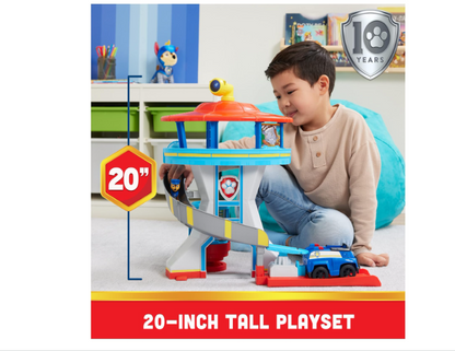 PAW Patrol Lookout Tower Playset with Toy Car Launcher, Chase Action Figures, and Police Cruiser – Perfect for Kids Ages 3 and Up