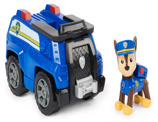 PAW Patrol Chase’s Patrol Cruiser – Toy Car with Collectible Action Figure | Eco-Friendly Kids Toys for Ages 3 and Up