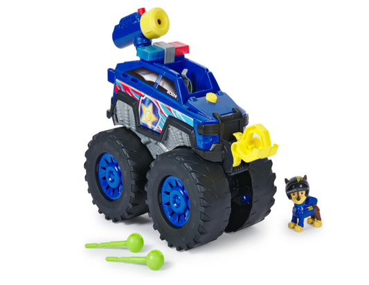 PAW Patrol Rescue Wheels Chase’s Power Haulin’ Cruiser – Toy Truck with Launcher, Motorized Winch, Lights & Sounds | Kids Toys for Boys & Girls Ages 3+