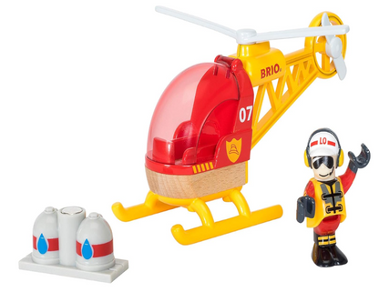 BRIO - Firefighter Helicopter 3 Pieces