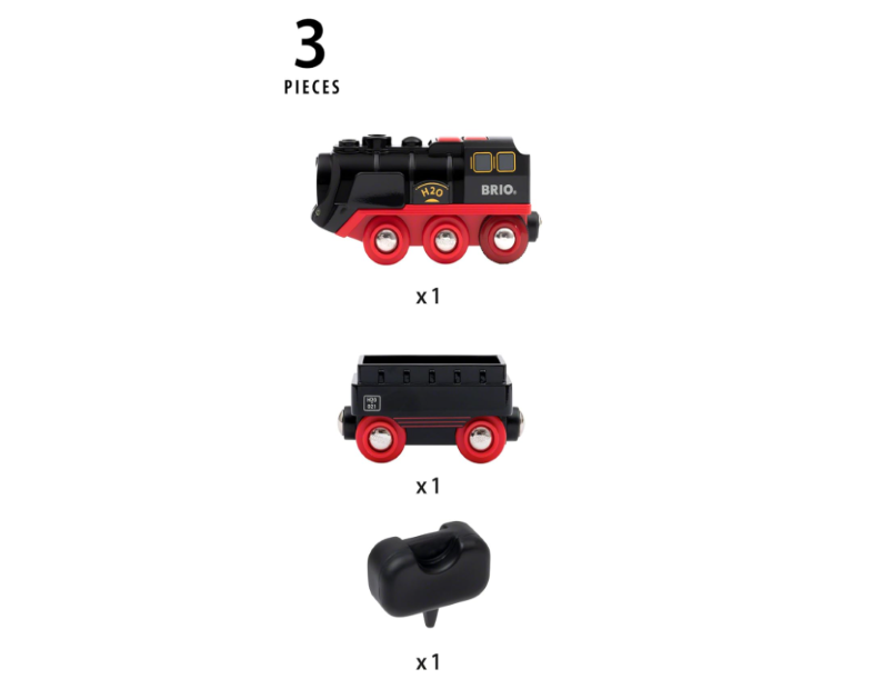 BRIO - B/O Steaming Train 3 Pieces