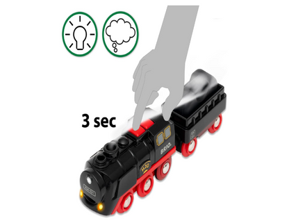 BRIO - B/O Steaming Train 3 Pieces