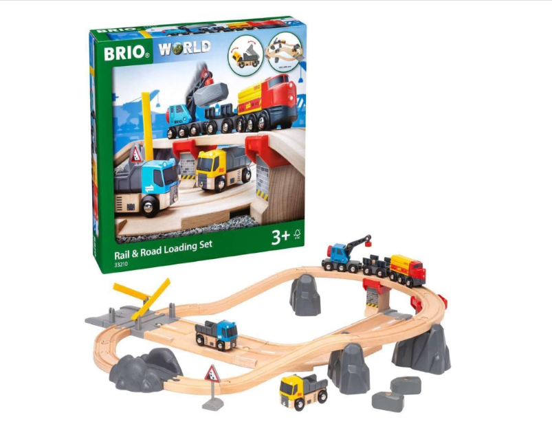 BRIO - Rail & Road Loading Set 32 Pieces