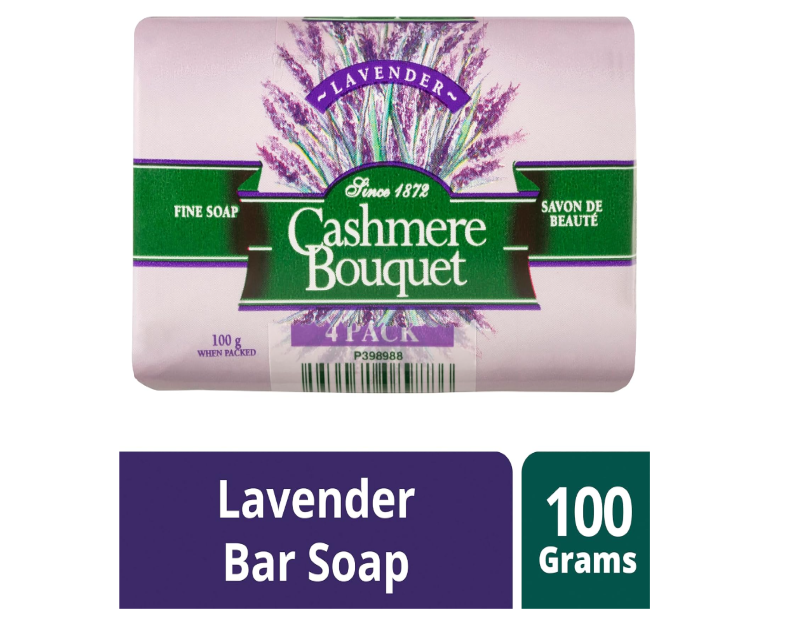 Cashmere Bouquet Lavender Bar Soap 100g - 4 Pack