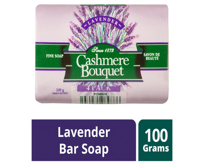 Cashmere Bouquet Lavender Bar Soap 100g - 4 Pack