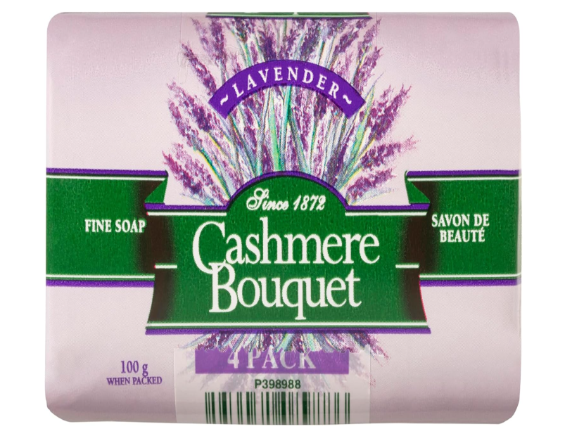 Cashmere Bouquet Lavender Bar Soap 100g - 4 Pack