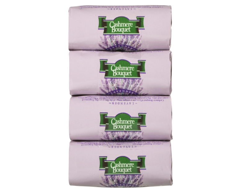 Cashmere Bouquet Lavender Bar Soap 100g - 4 Pack