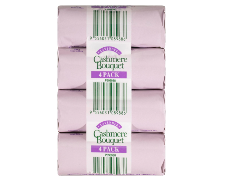 Cashmere Bouquet Lavender Bar Soap 100g - 4 Pack