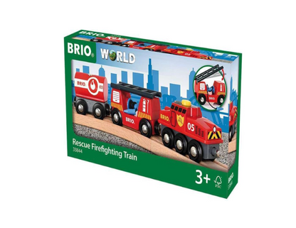 BRIO - Rescue Firefighting Train 4 Pieces