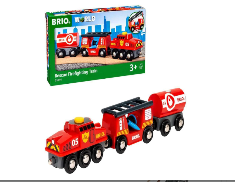 BRIO - Rescue Firefighting Train 4 Pieces