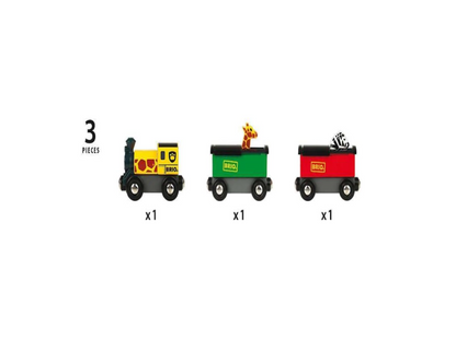 BRIO - Safari Train 3 Pieces