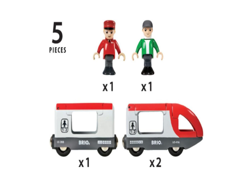 BRIO - Travel Train 5 Pieces