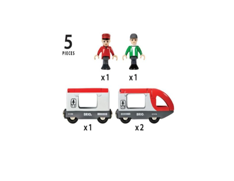 BRIO - Travel Train 5 Pieces