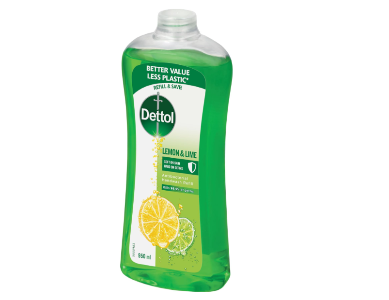 Dettol Anti-Bacterial Hand Wash Refresh Refill Disinfecting, 950ml - 3 Pack