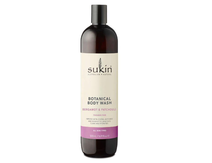 Sukin Botanical Body Wash, Bergamot & Patchouli, 500ml