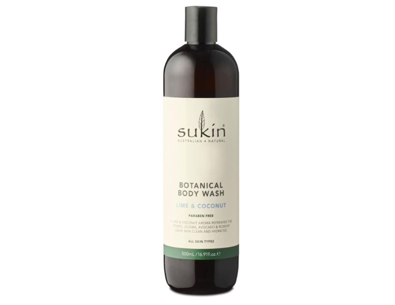 Sukin Botanical Body Wash, Lime & Coconut, 500ml