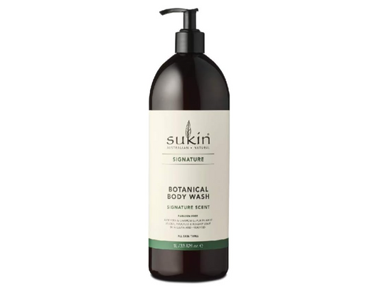 Sukin Botanical Body Wash, Signature, 1L