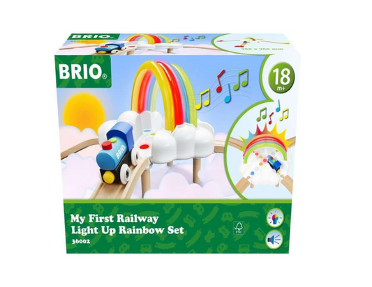 BRIO My First - Rwy Light Up Rainbow Set 11 Pieces