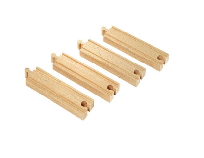 BRIO - Medium Straight Tracks 4 Pieces