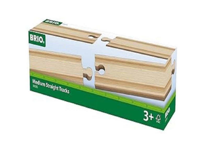 BRIO - Medium Straight Tracks 4 Pieces