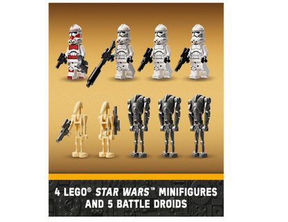 LEGO® Star Wars™ Clone Trooper™ & Battle Droid™ Battle Pack 75372 – Buildable Toy Set