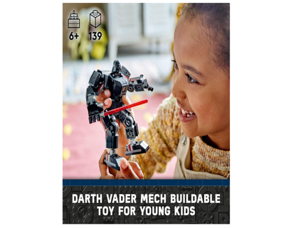 LEGO® Star Wars™ Darth Vader™ Mech 75368 – Buildable Toy Set with Opening Cockpit and Lightsaber