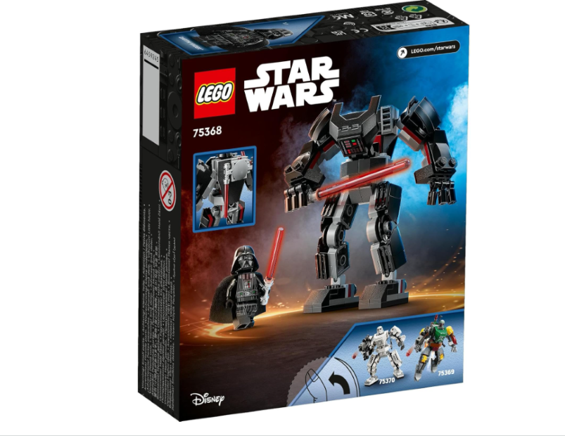 LEGO® Star Wars™ Darth Vader™ Mech 75368 – Buildable Toy Set with Opening Cockpit and Lightsaber