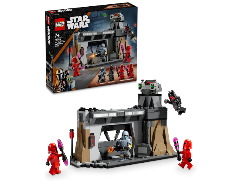 LEGO® Star Wars™ The Mandalorian Paz Vizsla™ and Moff Gideon™ Battle 75386 – Collectible Brick-Built Playset for Kids