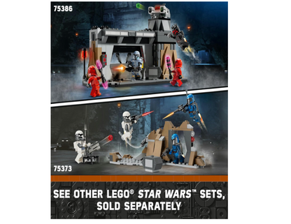 LEGO® Star Wars™ The Mandalorian Paz Vizsla™ and Moff Gideon™ Battle 75386 – Collectible Brick-Built Playset for Kids