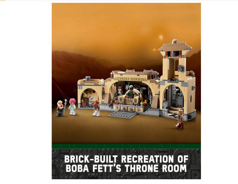 LEGO® Star Wars™ Boba Fett’s Throne Room 75326 – Buildable Palace Model Kit