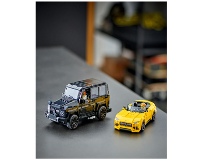 LEGO Speed Champions Mercedes-AMG G 63 & SL 63 – 2-Car Playset with Minifigures – Ideal for Kids 10+