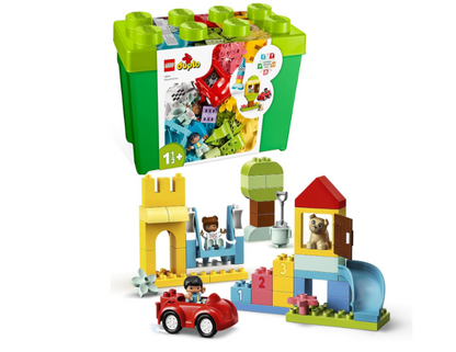 LEGO® DUPLO® Classic Deluxe Brick Box 10914 – Ultimate Starter Set for Toddlers 18 Months+ with Storage Box