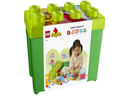 LEGO® DUPLO® Classic Deluxe Brick Box 10914 – Ultimate Starter Set for Toddlers 18 Months+ with Storage Box