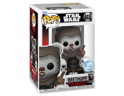 Funko Pop! Star Wars: Return of The Jedi 40th Anniversary Ewok with Helmet – US Exclusive Vinyl Figure